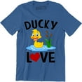 thumbnail image 1 of Ducky Love Matching Couples Valentines Day Duck Men's Tee Shirt, 1 of 4