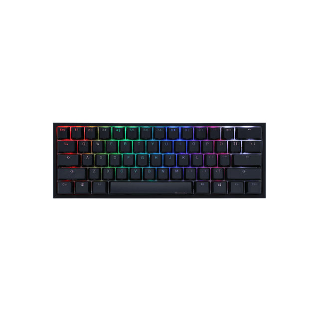 Ducky One 2 Mini, All Nonconflicting 61Keys, Cherry MX Red Mechanical RGB Backlit Gaming