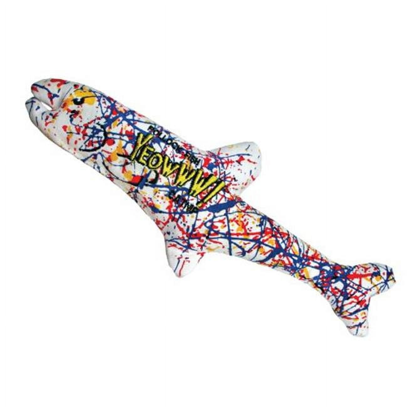 DuckyWorld Yeowww! Pollock Fish Catnip Toy with Catnip, Green