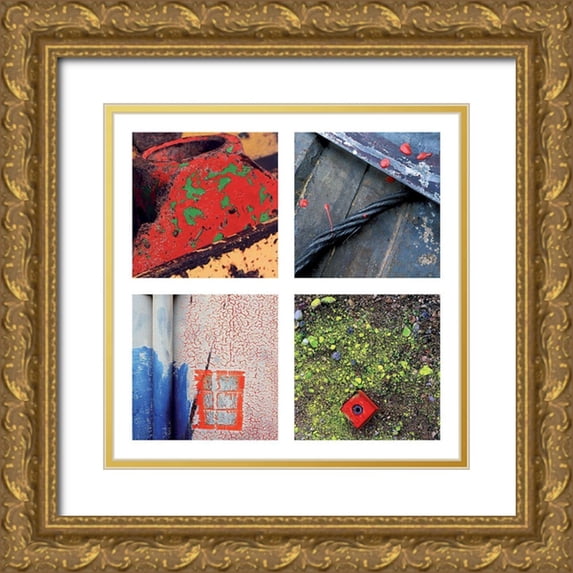 Duclos, Frederic 12x12 Gold Ornate Wood Framed with Double Matting Museum Art Print Titled - Composition 1