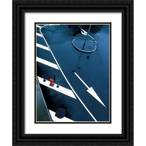 Duclos, Frederic 15x18 Black Ornate Wood Framed with Double Matting Museum Art Print Titled - Rond Point