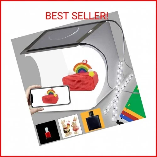 Duclus Mini Photo Studio Light Box,Portable Folding Photography Light Tent Kit W