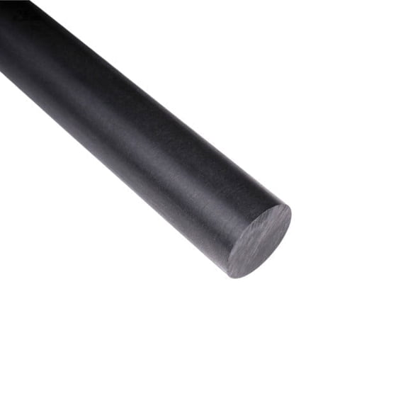 Duco USA-Made Acetal Copolymer Dowel Rod 1/4" Diameter & 12" Length - 5 Pack of Opaque Black Acetal Rod - Durable, Low-Friction Plastic Rod for CNC, Fixtures, and Custom Parts