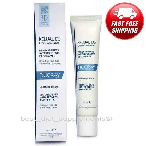Ducray Kelual DS Soothing Cream Eliminates Irritation Scales Redness 40ml 1.3 oz