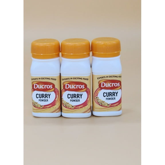 Ducros Curry Powder, Aromatic Spice Blend for Cooking, Seasoning & Flavor Boost 3 x 25g