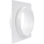 Repa Market 6 Inch Duct Connector Flange - Plastic Straight Pipe Flange for Heating, Cooling - Inlet Outlet Ventilation System - Ducting Coupling Wall Plate - Assembly Joint