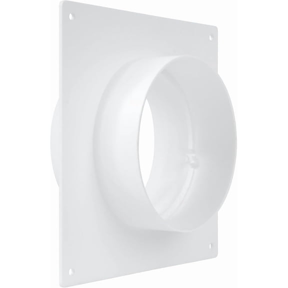 Repa Market 4" Inch Duct Connector Flange - Plastic Straight Pipe Flange, Heating, Cooling