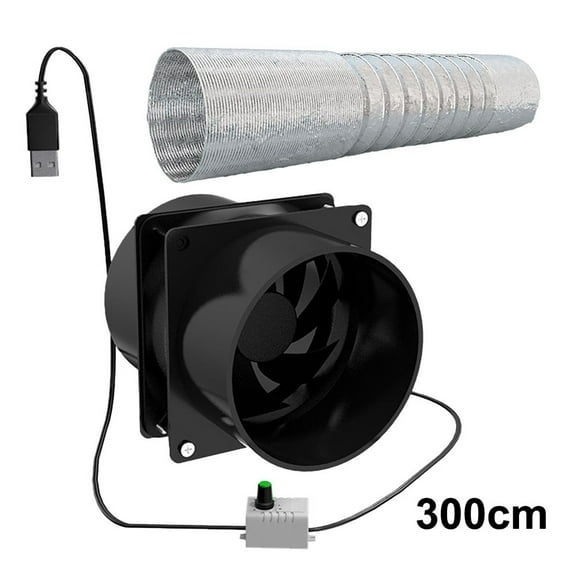 Duct Exhaust Air Ventilation Fan 10.5*8*6.5 Cm Home Kitchen Speed Regulating Duct Exhaust Air Ventilation Fan Sheds Noiseless