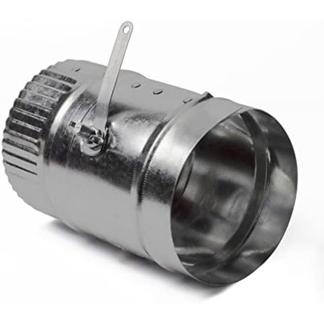 Duct Manual Volume Damper With Sleeve Galvanized Round Volume Damper Airflow Ducting Branch
