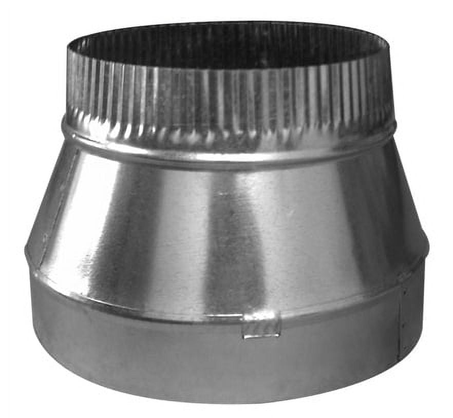 Duct Outlet 12" x 10" Duct Reducer, Single Wall Galvanized Metal