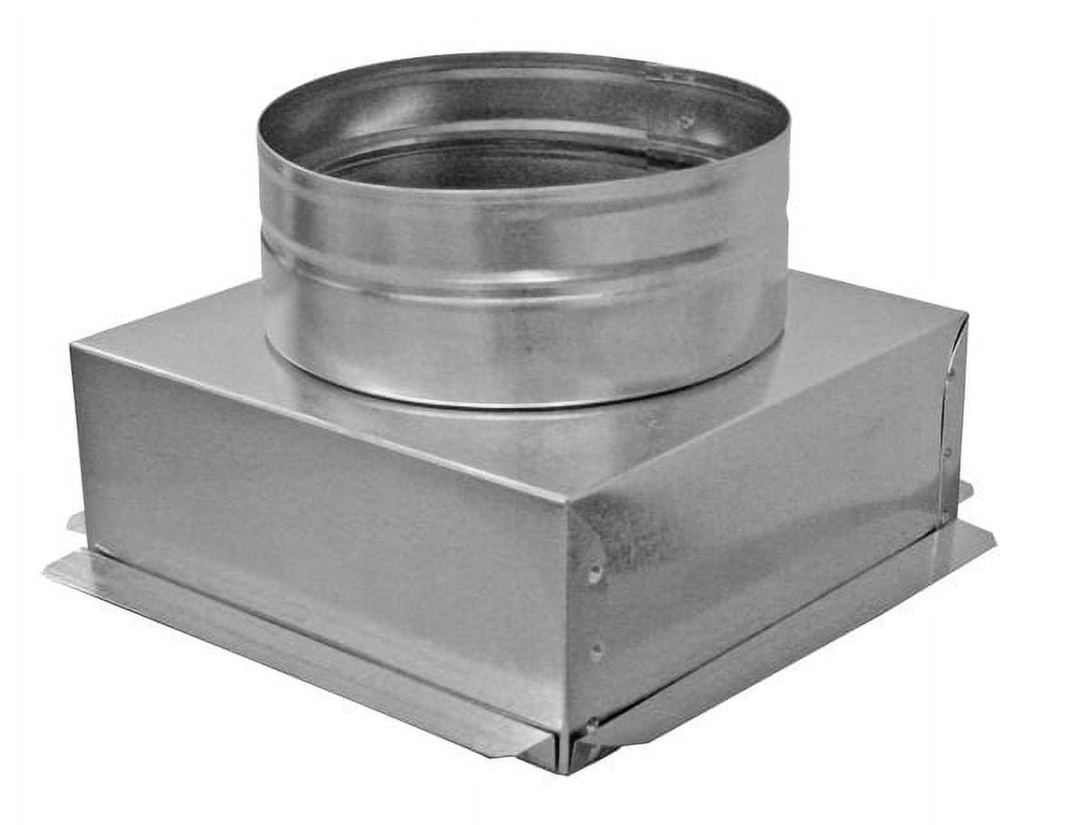 Duct Outlet 12" x 12" Ceiling Box, w/ 12" Round Collar Connects