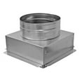thumbnail image 1 of Duct Outlet 16" x 16" Ceiling Box, w/ 14" Round Collar - Connects Register Vent and Diffuser HVAC, 1 of 1