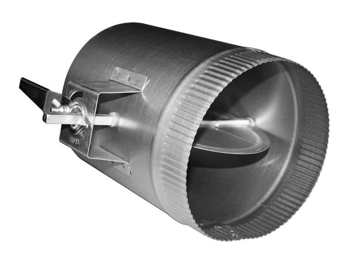 Duct Outlet 6" Damper Sleeve w/ 1.5" StandOff, 3/8" Rod HVAC