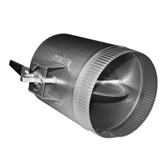 Duct Outlet 6" Damper Sleeve w/ 1.5" Stand-Off, 3/8" Rod HVAC