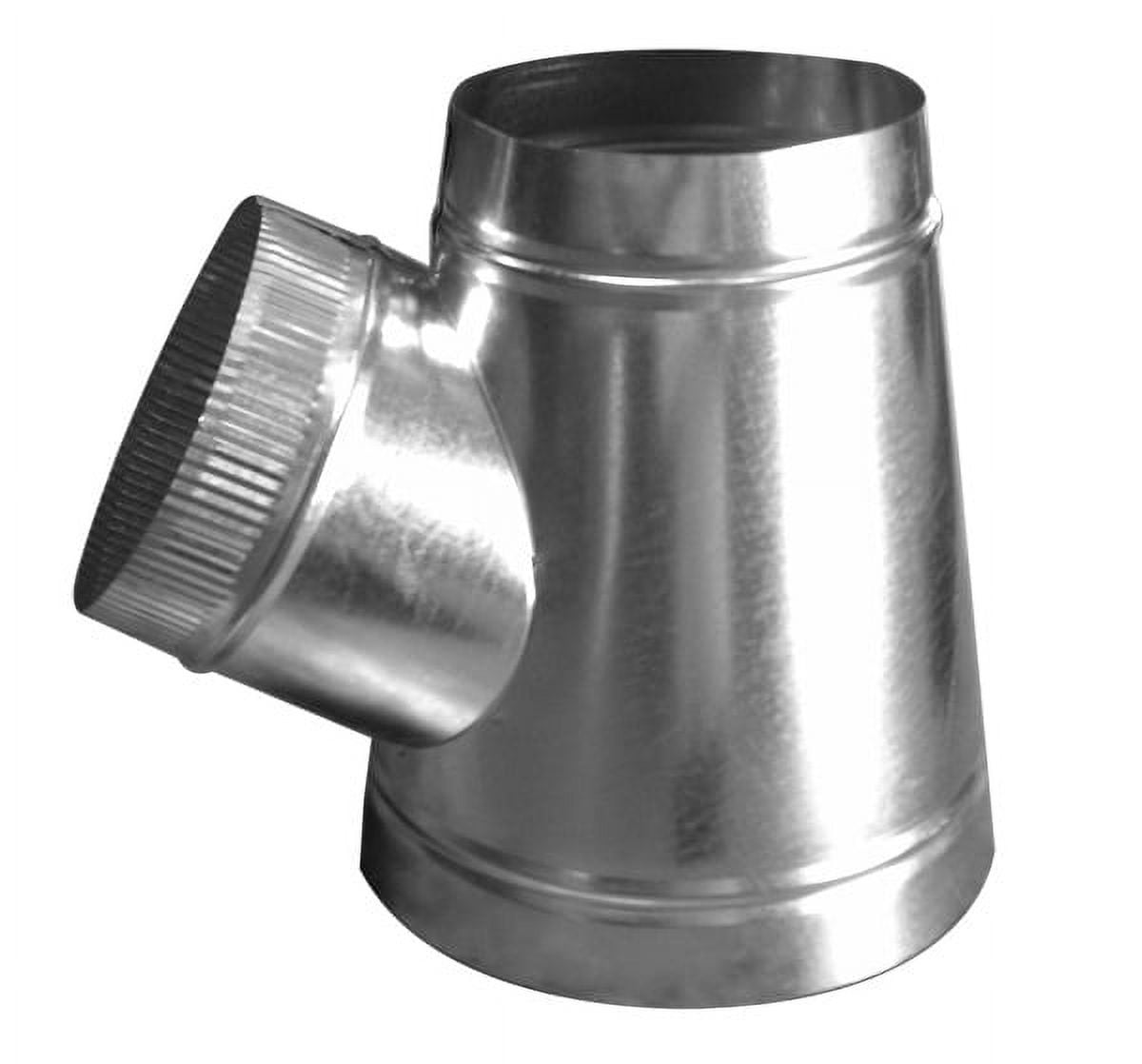 Duct Outlet T-Wye HVAC, 8" x 8" x 6",26Ga