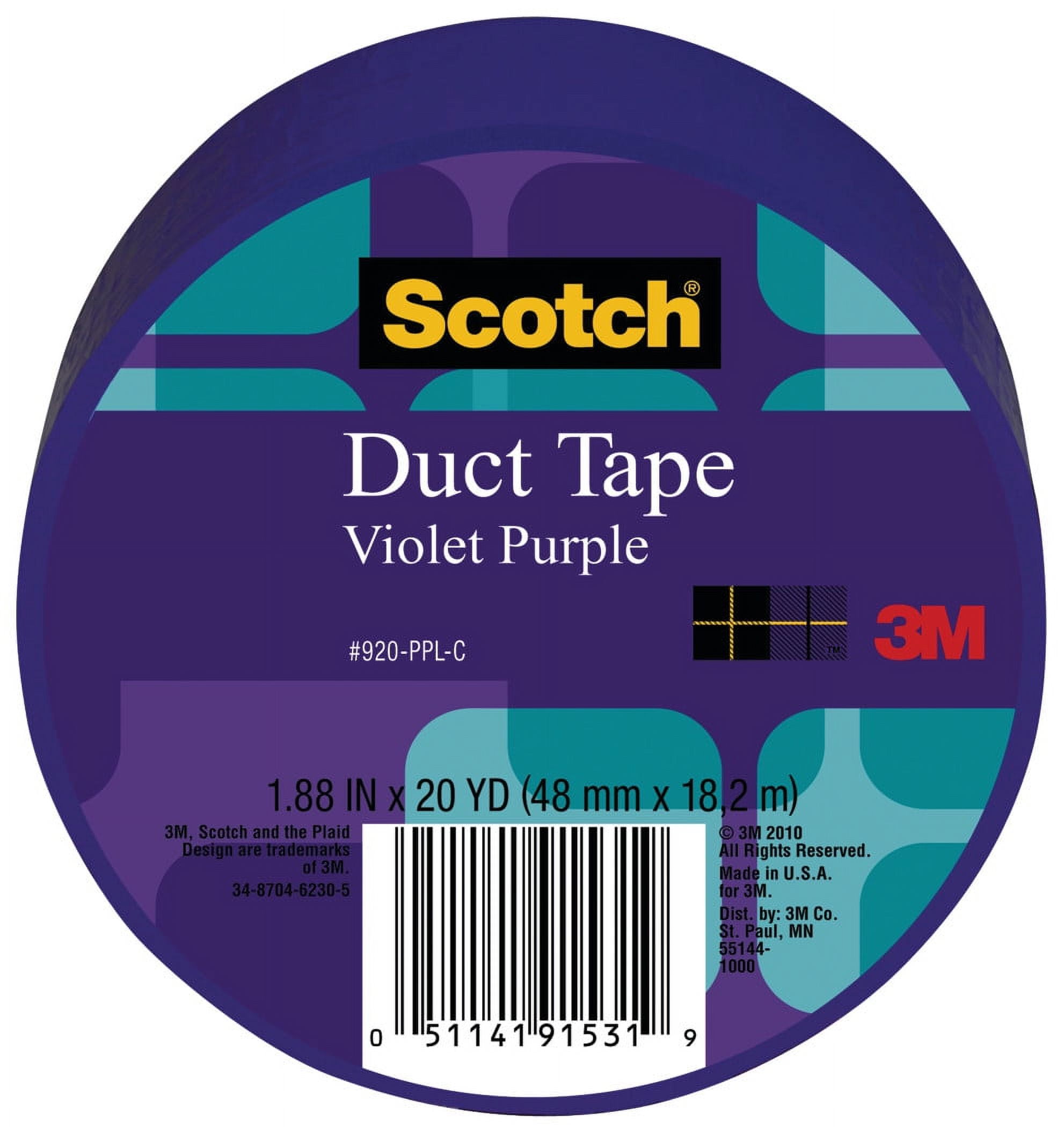 Duct Tape, 1.88" X 20 Yds, Violet Purple | Bundle of 5