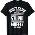 thumbnail image 1 of Duct - Tape Graphic Tee, Tops Has Bold “Fix & Muffle” Design, Round Neck Regular Fit T-shirts, Size(S-5XL), 1 of 5