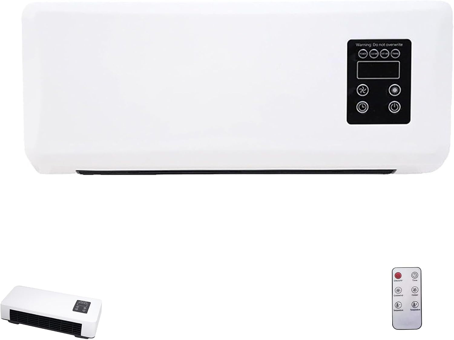 Ductless Air Conditioner, Mini Split AC/Heating System, Ductless Portable Air Conditioners No Windows Needed. Wall Mounted Air Conditioner with Remote Control & Timer for Bedroom Living Room (1pcs)