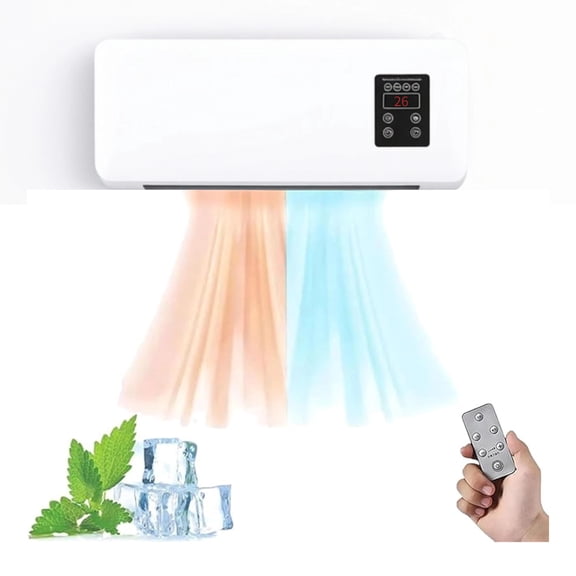 Ductless Air Conditioners,wall Ac Unit No Windows Needed, Fast Natural Wind/heating,2000w,portable Wall Mounted Air Conditioner,wall Mounted with Remote Control & Timer