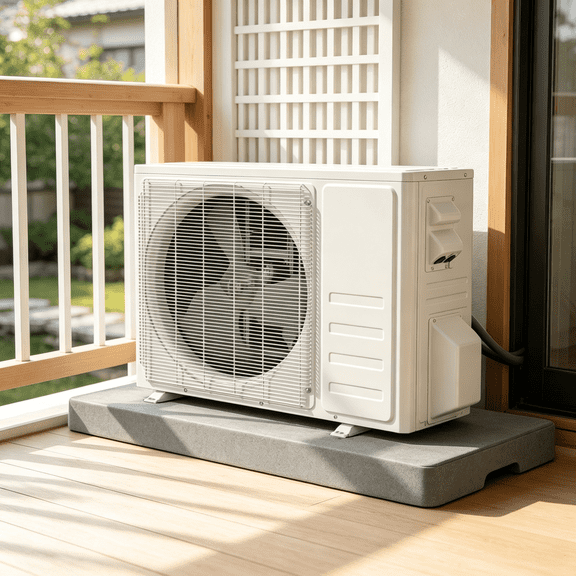 Ductless Mini Split Condenser Pad - Durable 38x18x3 Inch Outdoor Unit Support