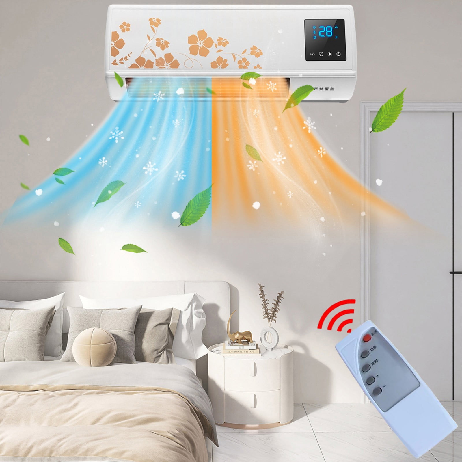 Air Conditioner Small Panel Heater Portable Wall Air Conditioner