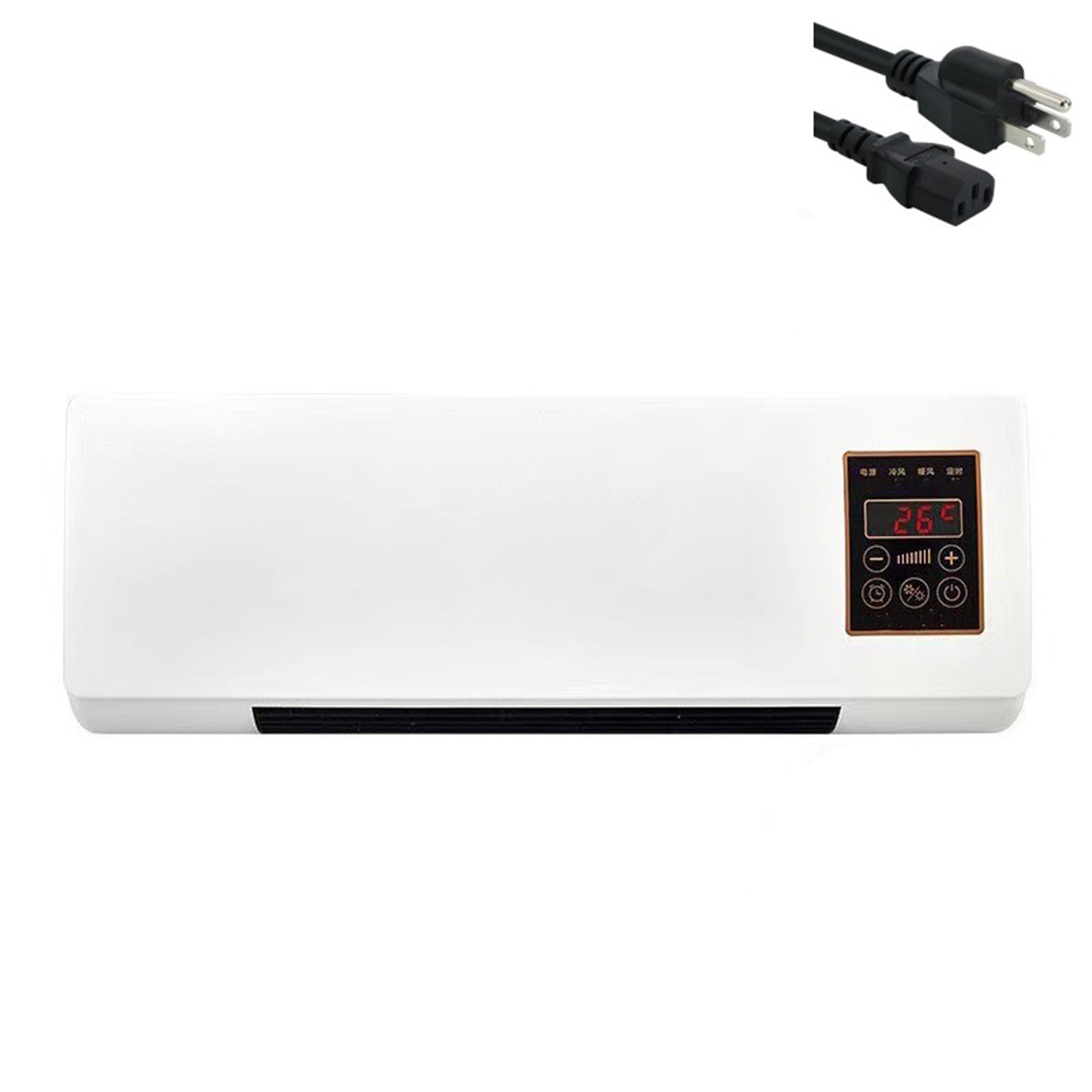 Ductless Portable Air Conditioners No Windows Needed, Quiet Remote-Controlled Air Conditioner,Mini Split AC/Heating System, Wall Mounted Air Conditioner with Remote Control & Timer