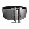 thumbnail image 1 of Round Duct Coupler, 4 in Duct Dia, Metal, 24 ga GA, 4 in W, 42" L, 4" H, 1 of 1