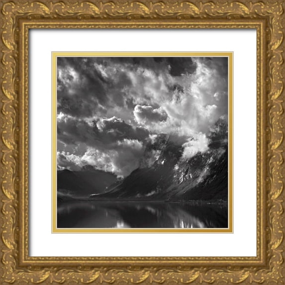 Duczynski, Maciej 20x20 Gold Ornate Wood Framed with Double Matting Museum Art Print Titled - Ulsfjorden