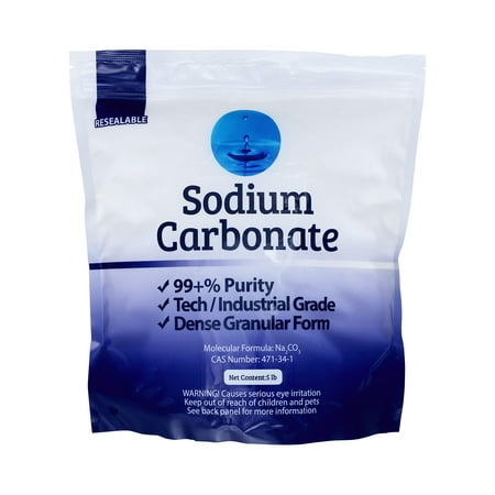 Duda Energy Dense Sodium Carbonate, 99.8+% Purity - pH Adjuster for Pools, Spas, and Dishwashers, 10 lb Bag
