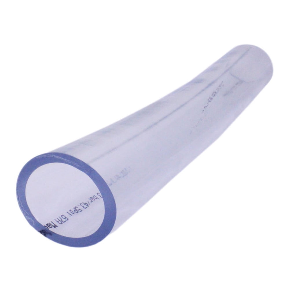 Duda Energy FGHPpvc018 010ft Clear 1.5 ID by 1 ft Food Grade PVC Tubing Pipe