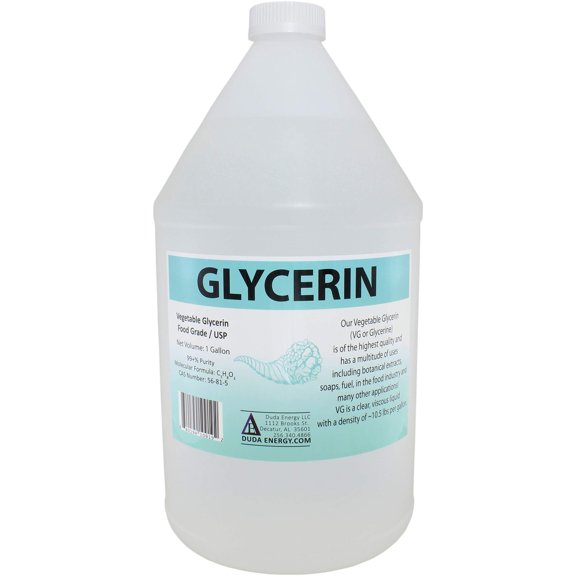 Duda Energy Food Grade Glycerin 99.7+% Purity, 1 Gallon Jug, 4 Pack