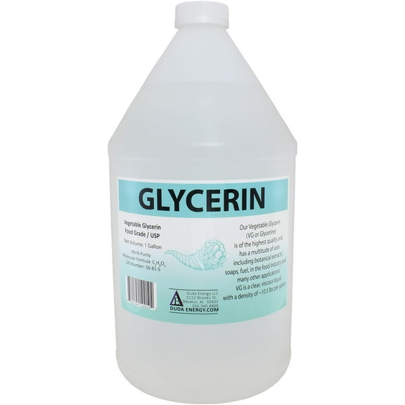 Duda Energy Food Grade Glycerin 99.7+% Purity, 1 Gallon Jug