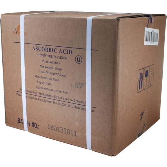 Duda Energy Food Grade L-Ascorbic Acid Powder, 99.98+% Purity Vitamin C, 55.12 lb
