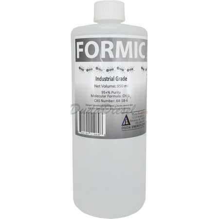 Duda Energy Industrial Grade Formic Acid 95% Concentration, 950ml