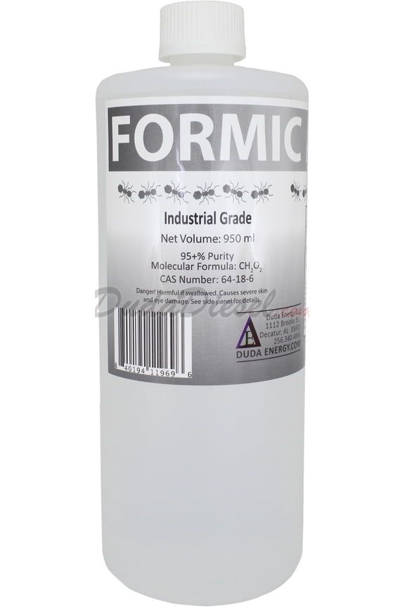 Industrial Grade Formic Acid 95% Concentration, 950ml