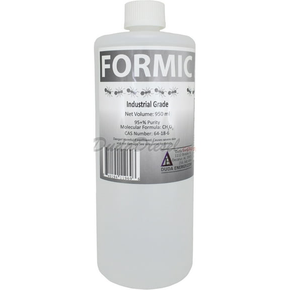 Duda Energy Industrial Grade Formic Acid 95% Concentration, 950ml