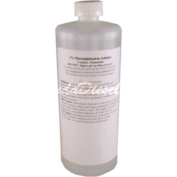 Duda Energy Phenolphthalein 1% Solution in Ethanol pH Indicator, 950ml