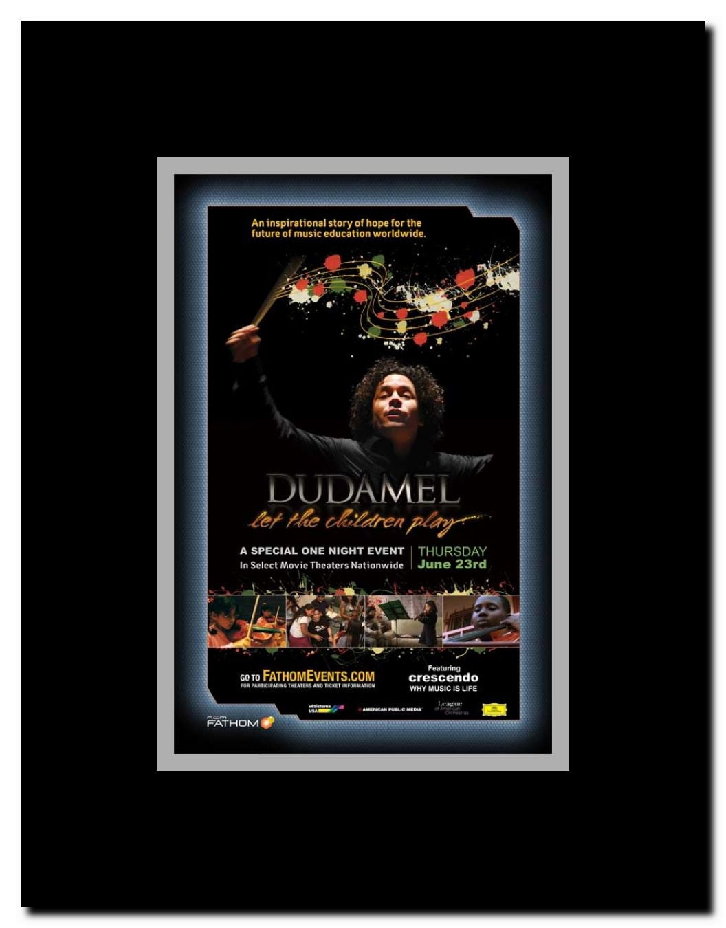 Dudamel: Let the Children Play Framed Movie Poster
