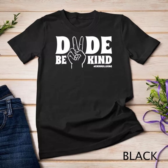 Dude Be Kind Unity Day Orange Endbullying Peace Sign Unisex S-5XL T-Shirt