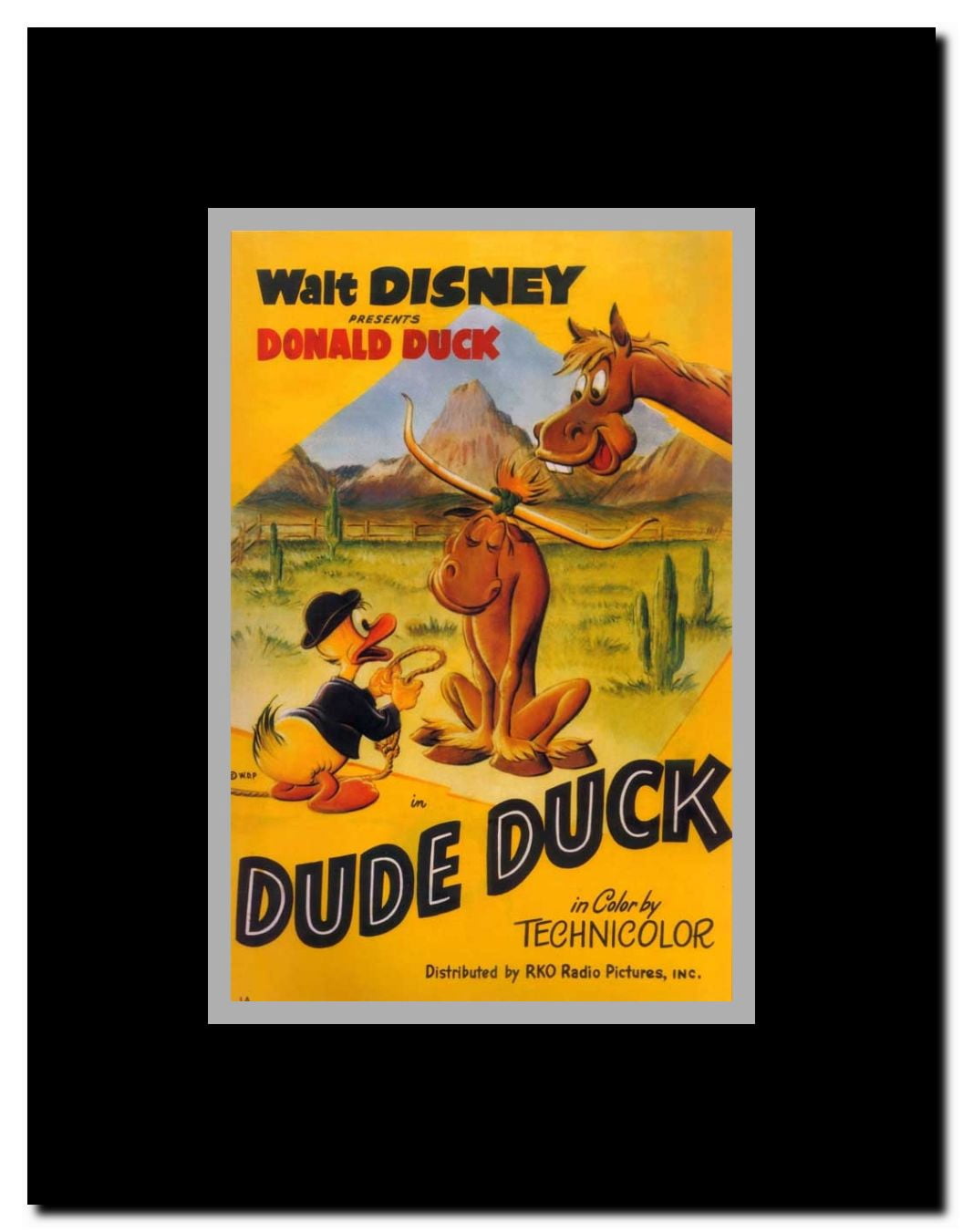 Dude Duck Framed Movie Poster