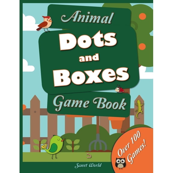 Animal Dots and Boxes Game Book: Over 100 Games, (Paperback)
