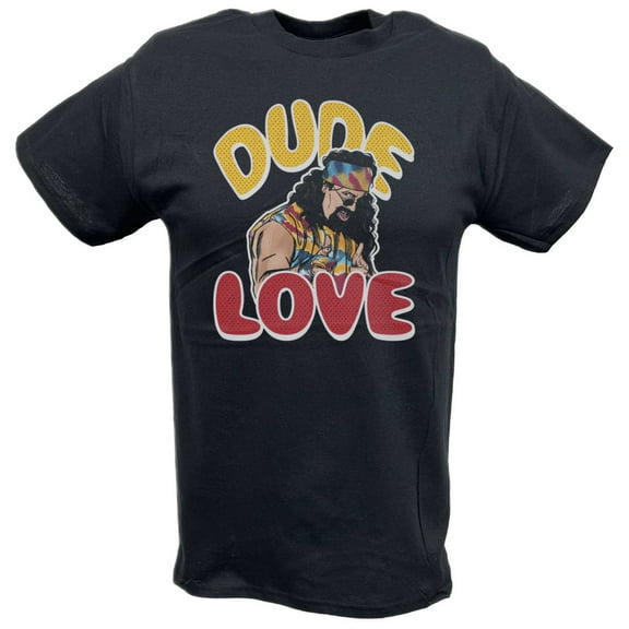 Dude Love Tie Dye Pose Black T-shirt