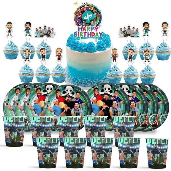 Dude Perfect Birthday Cups Party Supplies Plates Decorations Cake Topper Decor