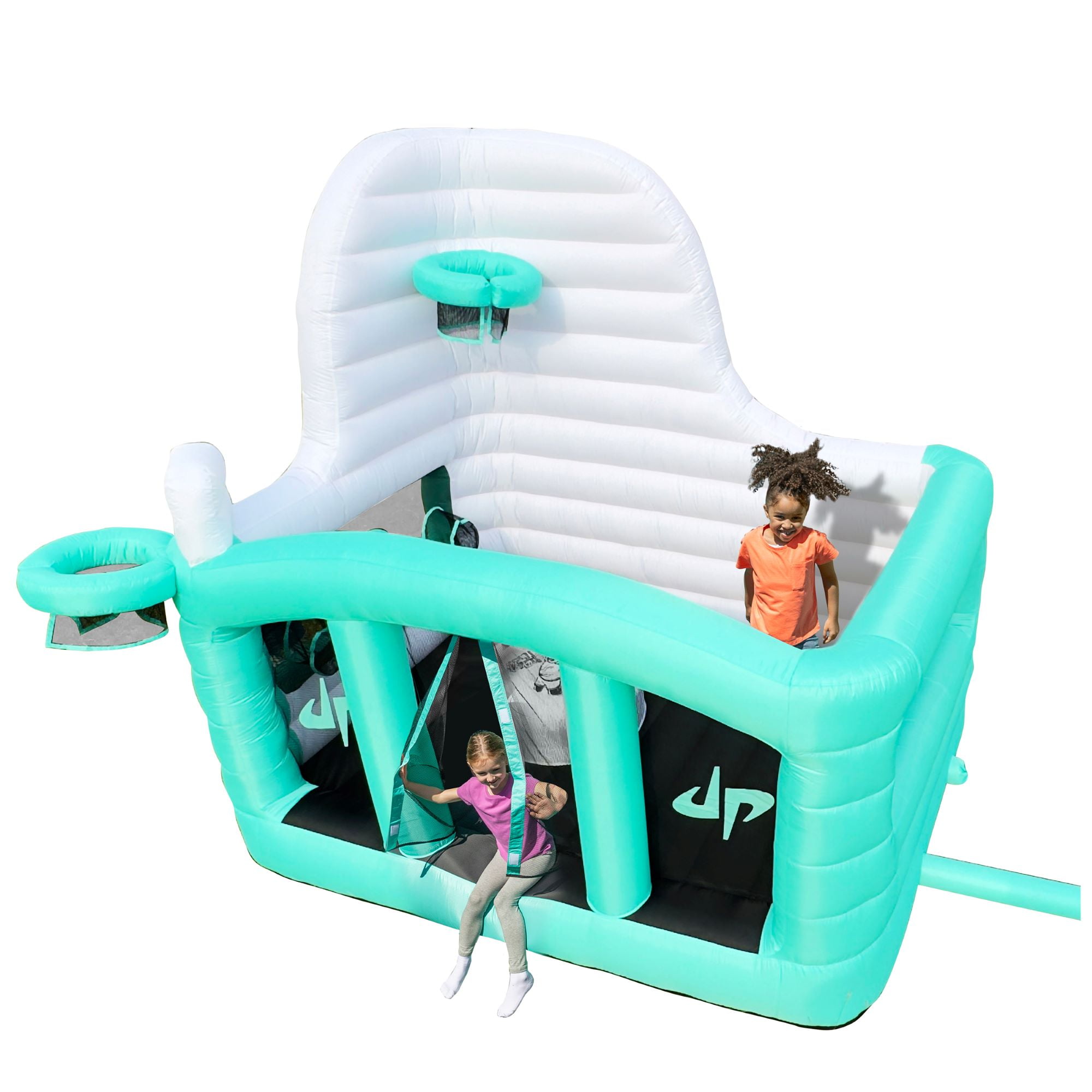 Dude Perfect 4-in-1 Ultimate Sports Inflatable Bounce House, 8′ X 10′