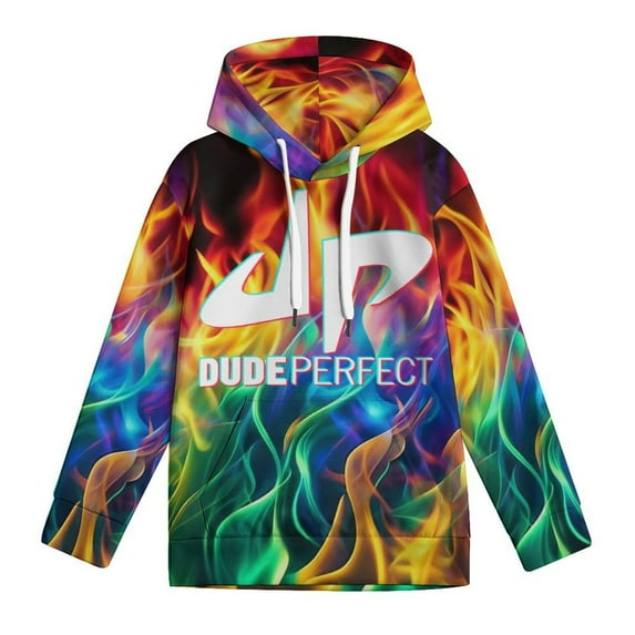 Dude Perfect Hoodies for Boys Girls, Youth Anime Pullover Hooded, Kids 3D Print Novelty Hoodie, Long Sleeve Sweatshirt