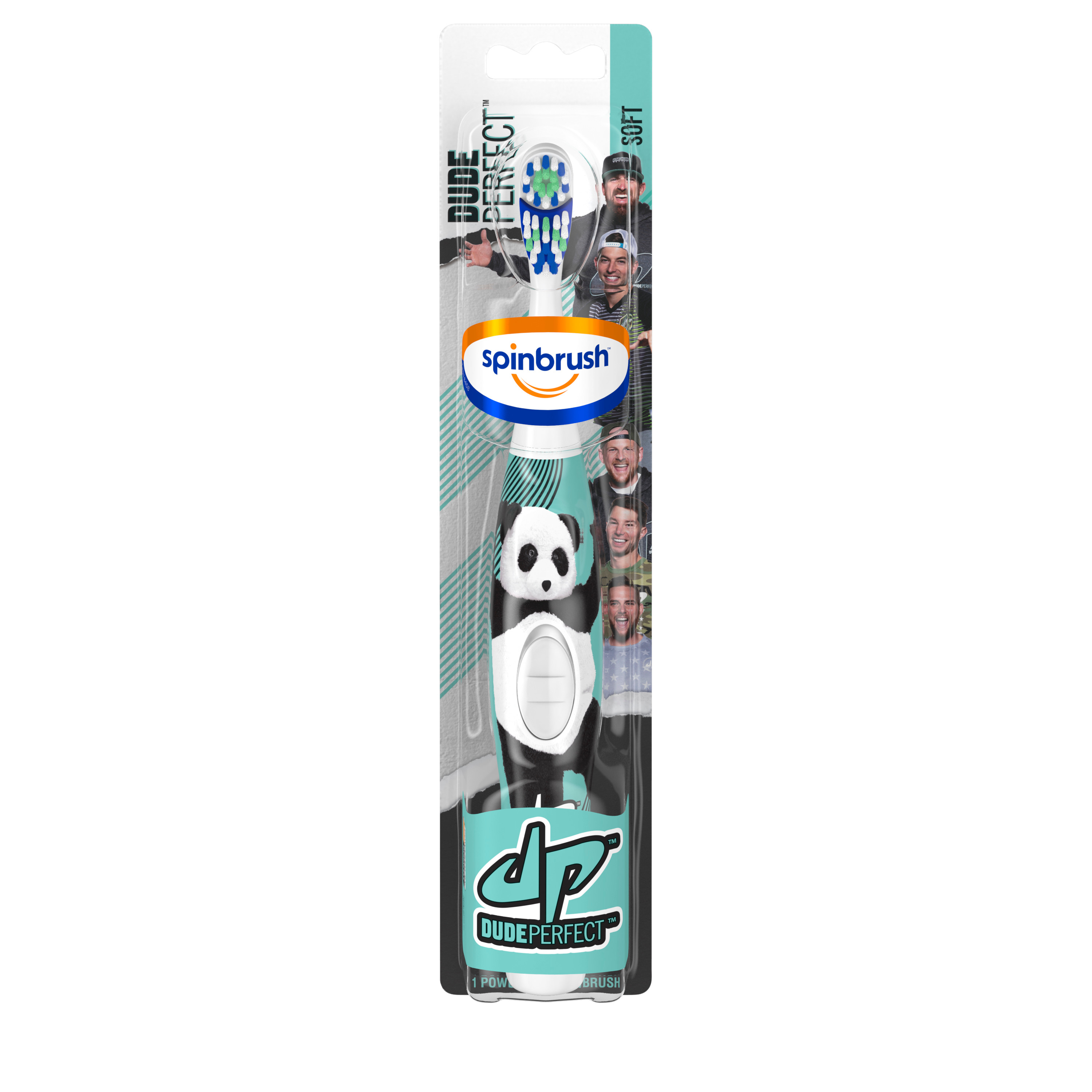 Dude Perfect Kid’s Spinbrush Electric Battery Toothbrush, Soft, 1ct - image 1 of 2