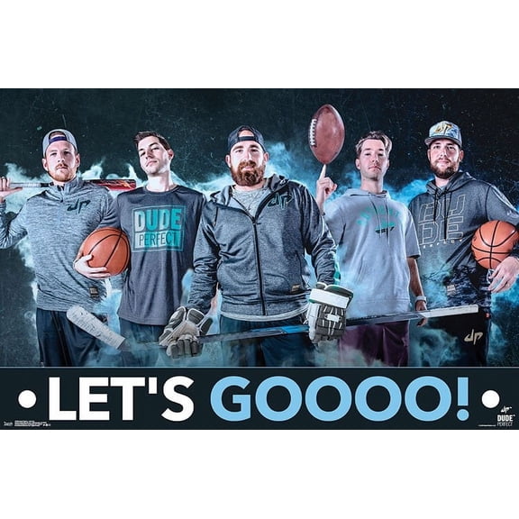 Dude Perfect - Let's Go Laminated Poster Print (34 x 22)