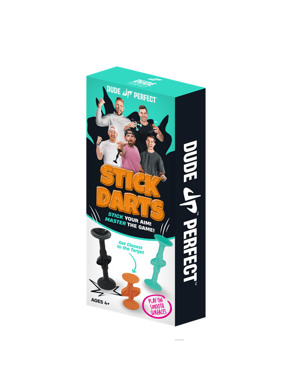 Dude Perfect Stick Darts, Target Toss Game for All Ages