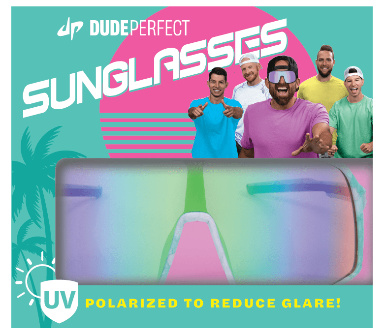 Dude Perfect UVA/UVB Lens Protection Sunglasses, 2-Pack