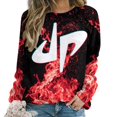 thumbnail image 1 of Dude Perfect Sweatshirt for Women, Raglan Round Neck Sweater, Long Sleeve Pullover Sweater, M-5XL, 1 of 11